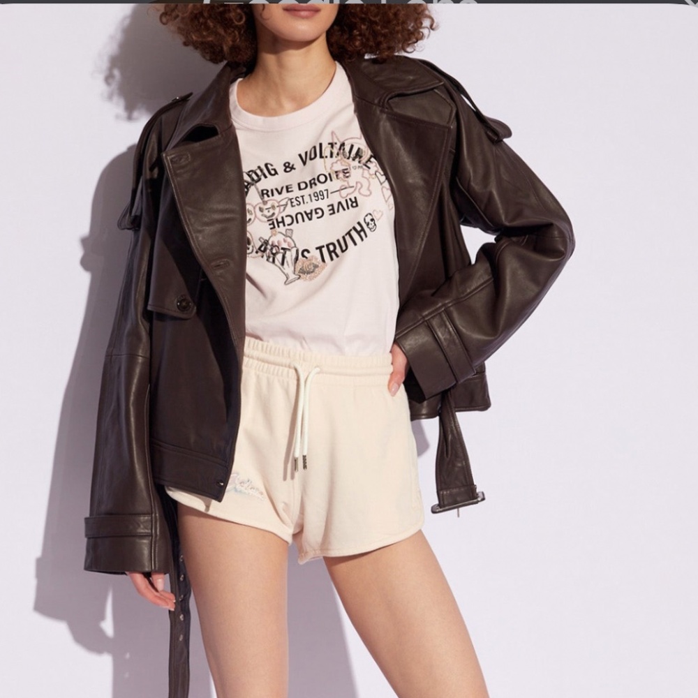 Zadig & Voltaire smile track shorts
